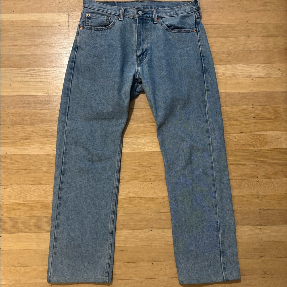 Levi’s 505 Light Wash Jean, 33 X 27 (hemmed)
